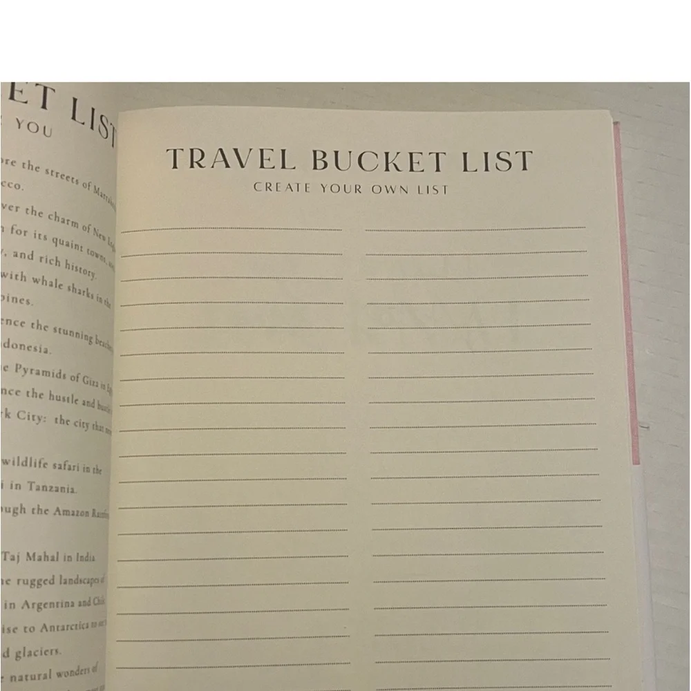 Travel Journal Soft with Gold Lettering Hard Cover